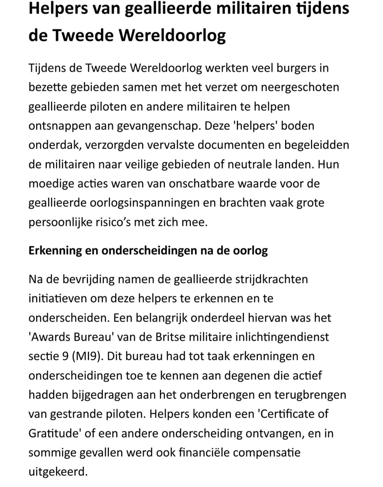 De helpers van de geallieerden