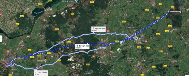 Looproute van Amersfoort naar Haarle